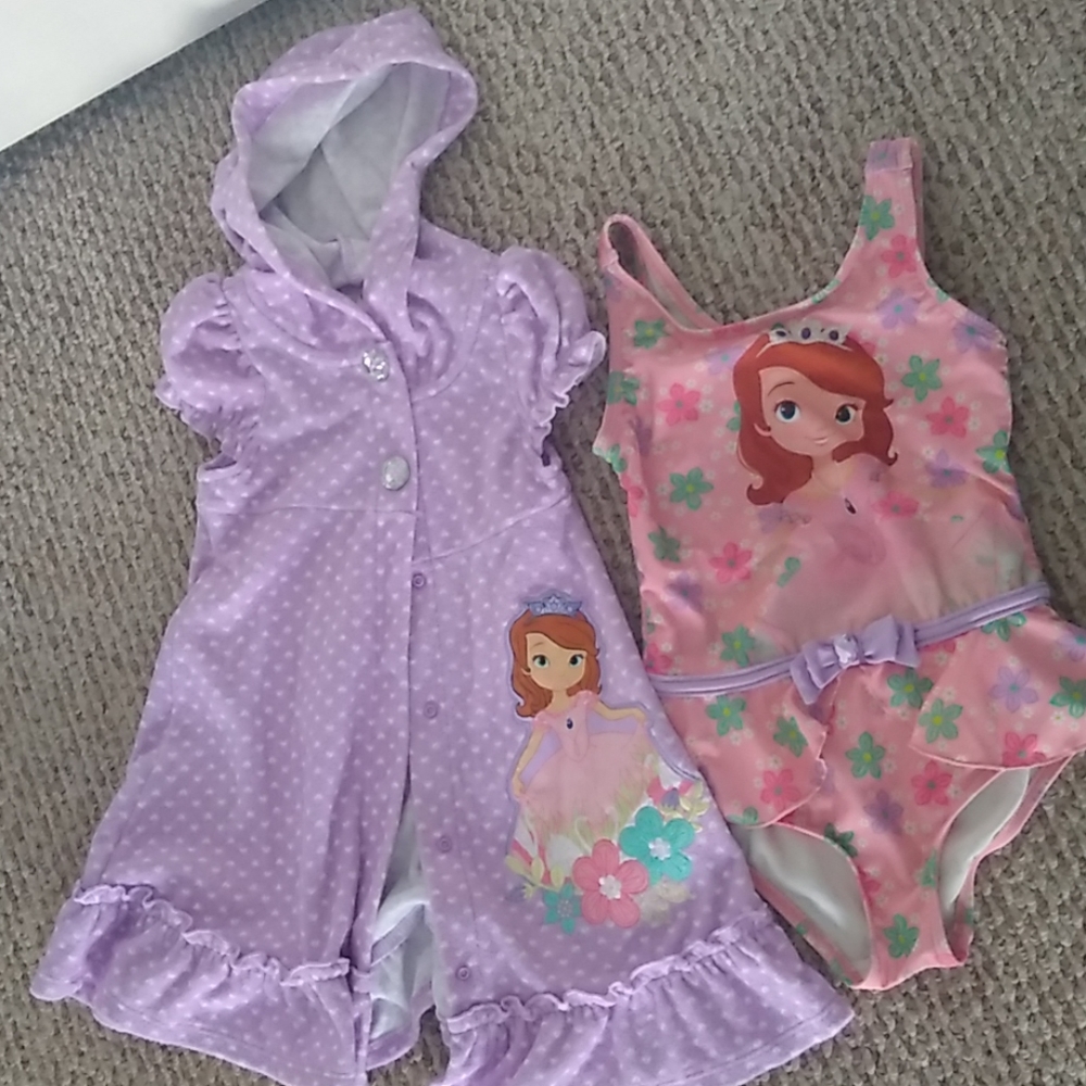 Toddler swimsuit & robe